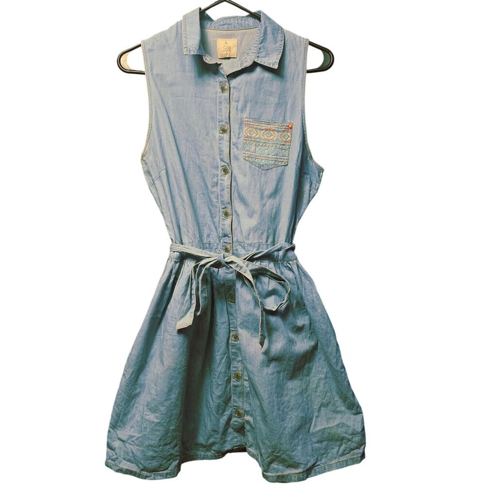 Lefties denim dress size Large